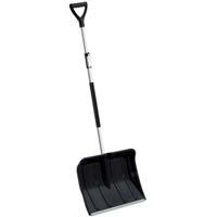 Sneeuwschep / sneeuwschuiver zwart telescopische steel 120 - 160 cm