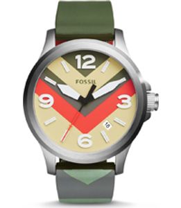 Horlogeband Fossil JR1522 Silicoon Groen 22mm