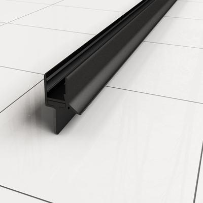 Universele Waterkering Type 1 Horizontaal 8mm Mat Zwart