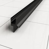 Universele Waterkering Type 1 Horizontaal 8mm Mat Zwart