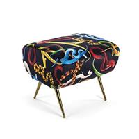 Seletti Toiletpaper Pouff with snakes decor