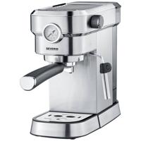 Severin KA 5995 Espressomachine met filterhouder RVS (geborsteld), Zwart 1350 W Met melkopschuimer