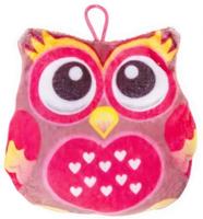 LG-Imports knuffeluil junior 13 cm pluche roze