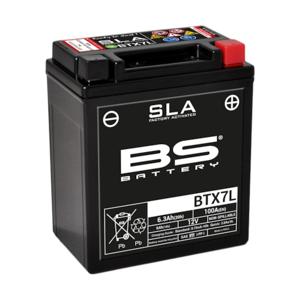 BS BATTERY Batterij gesloten onderhoudsvrij, Batterijen voor motor & scooter, BTX7L SLA