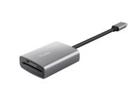 Trust 24136 geheugenkaartlezer USB 3.2 Gen 1 (3.1 Gen 1) Type-C Aluminium