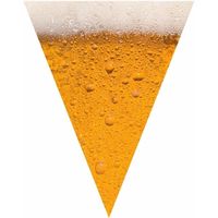 Bierfeest versiering vlaggenlijn 6,4 meter pils print   -