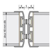 Alprokon Ferno-Tec uitvoering 311 - aanslag/wissel/pendelprofiel - brandwerend 2400mm