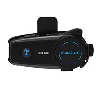 Albrecht BPA 600 motorfiets headset, 1550, BT Bluetooth motorfiets communicatie voor muziek beluisteren, telefoneren en voor navigatie-berichten