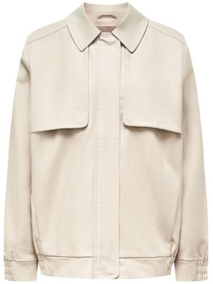 12 STOREEZ Blouse met verborgen sluiting - Beige