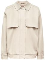 12 STOREEZ Blouse met verborgen sluiting - Beige