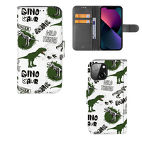 Telefoonhoesje met Pasjes voor iPhone 13 Mini Dinosaurus