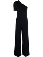 Stella McCartney one-shoulder wide-leg jumpsuit - Noir