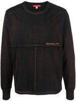 Eckhaus Latta sweat à logo imprimé - Noir