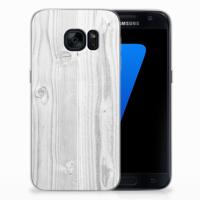 Samsung Galaxy S7 Bumper Hoesje White Wood