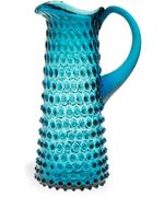 KLIMCHI grande carafe Hobnail en cristal - Bleu