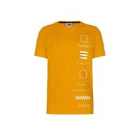 Shoeby Jill & Mitch T-shirt Liam met printopdruk geel/wit