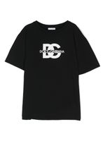 Dolce & Gabbana Kids t-shirt en coton à logo - Noir