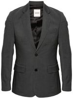 SANDRO notched-lapels single-breasted blazer - Gris - thumbnail