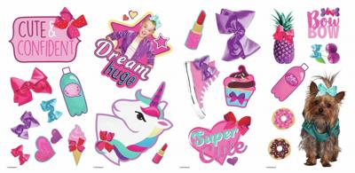 RoomMates muurstickers JoJo Siwa Cute and Confident vinyl 23 stuks RoomMates muurstickers JoJo Siwa Cute and Confident vinyl 23 stuks