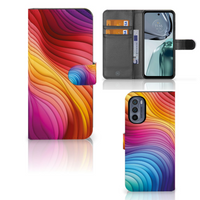 Book Case voor Motorola Moto G62 5G Regenboog - thumbnail