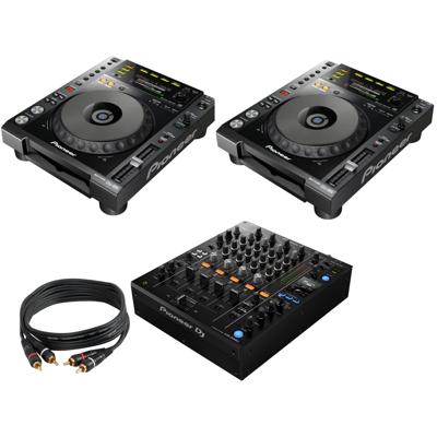 Pioneer DJM-750MK2 + 2 x Pioneer CDJ-850-K + 2 x RCA Pioneer DJM-750MK2 + 2 x Pioneer CDJ-850-K + 2 x RCA