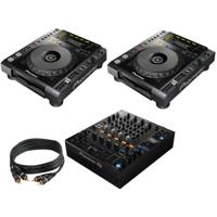 Pioneer DJM-750MK2 + 2 x Pioneer CDJ-850-K + 2 x RCA