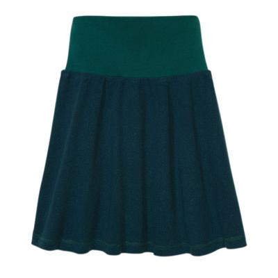 Rok van bourrette zijde, petrol 98/104