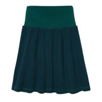 Rok van bourrette zijde, petrol 98/104