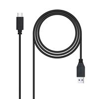 NANOCABLE 10.01.4002 USB-kabel 3.1, Gen2 10 Gbit/s 3A, USB-C/M-A/M, zwart, 2 m