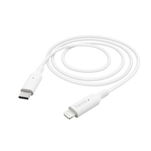 Hama USB-laadkabel USB 2.0 Apple Lightning stekker, USB-C stekker 1.00 m Wit 00201598