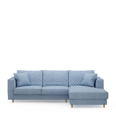 Rivièra Maison Loungebank 'Kendall' Rechts, Washed Cotton, kleur Ice blue