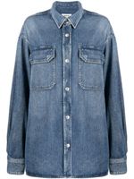 AGOLDE chemise en jean à deux poches - Bleu - thumbnail