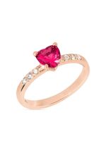 Dodo bague Heart en or rose 9ct sertie de diamants