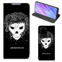 Mobiel BookCase Samsung Galaxy S20 Ultra Skull Hair - thumbnail