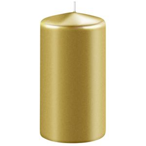 Enlightening Candles Cilinder/stompkaars - goud - D6 x H15 cm - 58 branduur