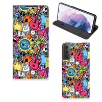 Samsung Galaxy S21 Plus Hippe Standcase Punk Rock - thumbnail