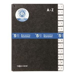 PAGNA Lessenaarordner 24241-04 Classic Hardkarton Zwart DIN A4 Aantal vakken: 24 A-Z