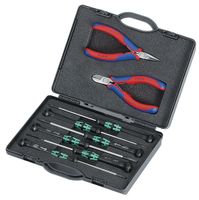 Knipex Etui met elektronicatangen voorhet werken aan elektronische componenten - 002018