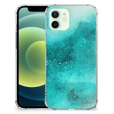 Back Cover iPhone 12 Mini Painting Blue Back Cover iPhone 12 Mini Painting Blue