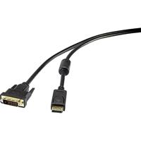 Renkforce RF-3301148 DisplayPort-kabel DisplayPort/DVI Adapterkabel DisplayPort-stekker, DVI-D 24+1-polige stekker 0.