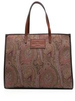 ETRO sac cabas à imprimé cachemire - Marron