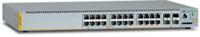 AT-x230-28GP-50 | 24 x 10/100/1000T PoE, 4 x 100/1000X SFP, single fixed PSU