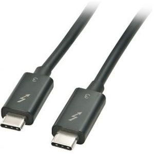 Lindy 41555 0.5m USB C USB C Zwart USB-kabel