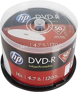 HP DME00025WIP DVD-R disc 4.7 GB 50 stuk(s) Spindel