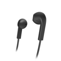 Hama Oordopjes Advance Earbuds Microfoon Platte Kabel Zwart - thumbnail