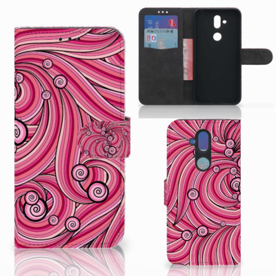 Nokia 8.1 Hoesje Swirl Pink Nokia 8.1 Hoesje Swirl Pink