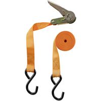 TOOLCRAFT 2270444 Spanband (tweedelig) Trekkracht (lc) vastbinden (enkel/direct)=250 daN (l x b) 5 m x 25 mm Ratelinrichting
