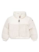 Moncler Enfant doudoune à logo appliqué - Blanc