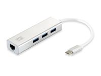 LevelOne USB-0503 Gigabit USB netwerkadapter met USB-hub