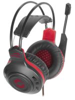 SpeedLink CELSOR Over Ear headset Gamen Kabel Stereo Zwart/rood Afstandsbediening, Volumeregeling, Microfoon uitschakelbaar (mute) - thumbnail